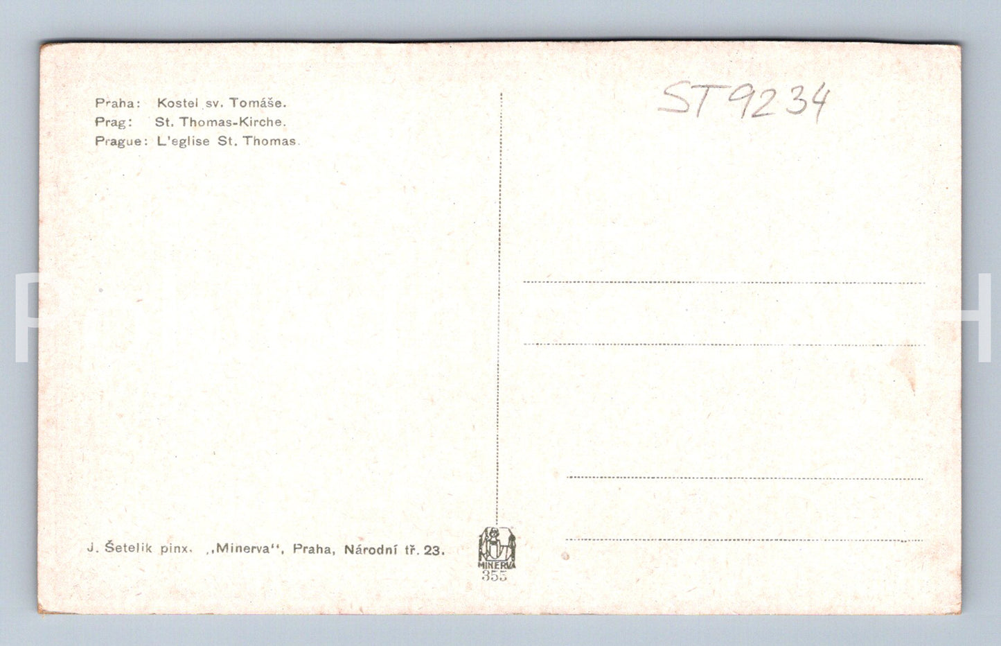 Pohlednice PRAHA (ST9234)