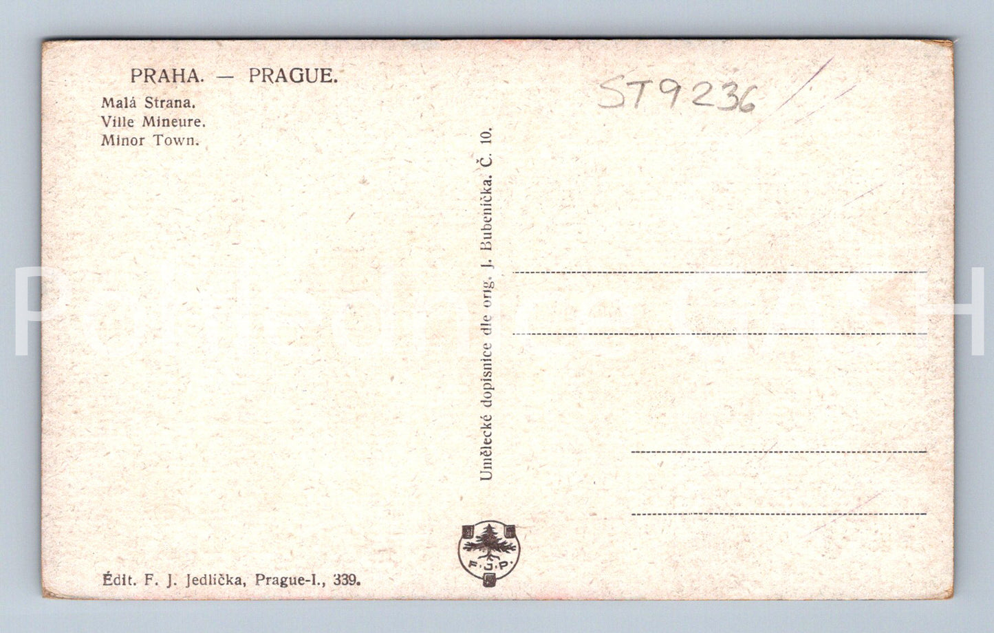 Pohlednice PRAHA (ST9236)