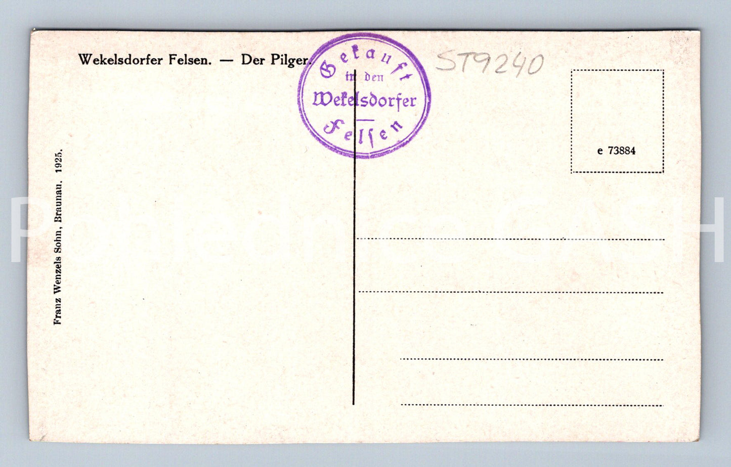 Pohlednice WEKELSDORFER FELSEN (ST9240)
