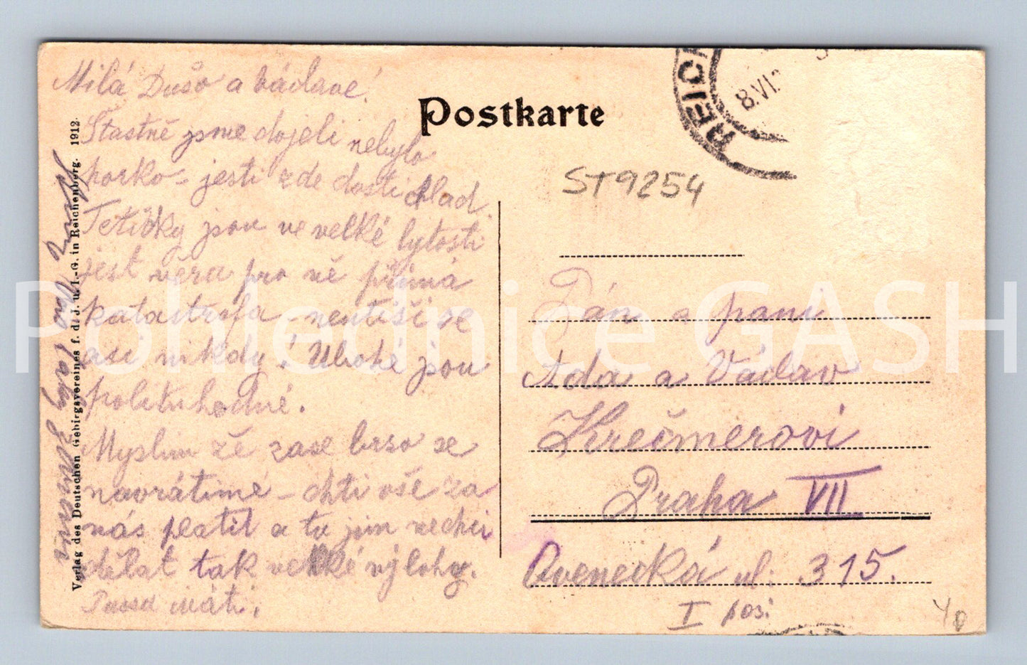 Pohlednice JESCHKEN (ST9254)