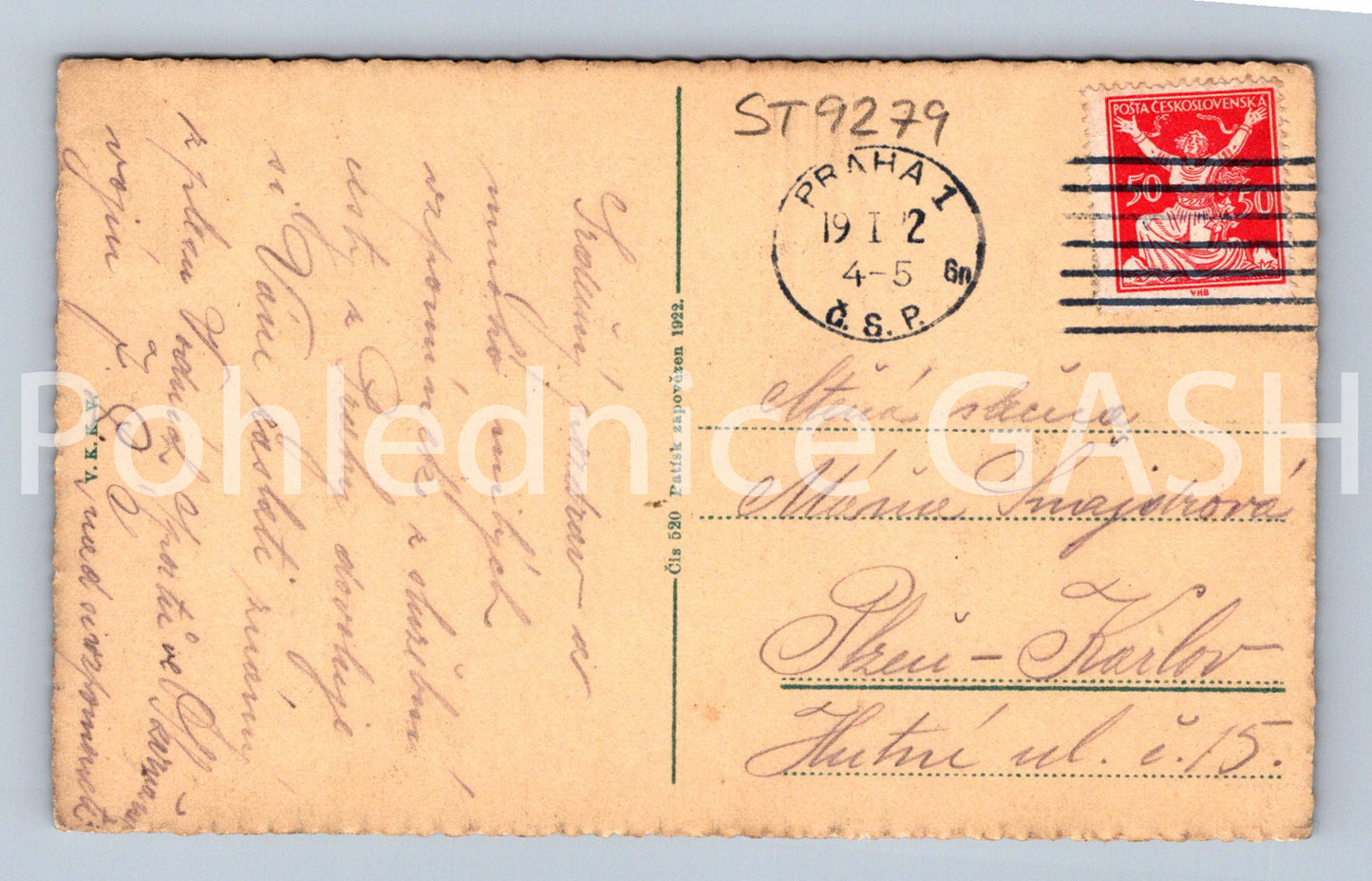 Pohlednice PRAHA (ST9279)