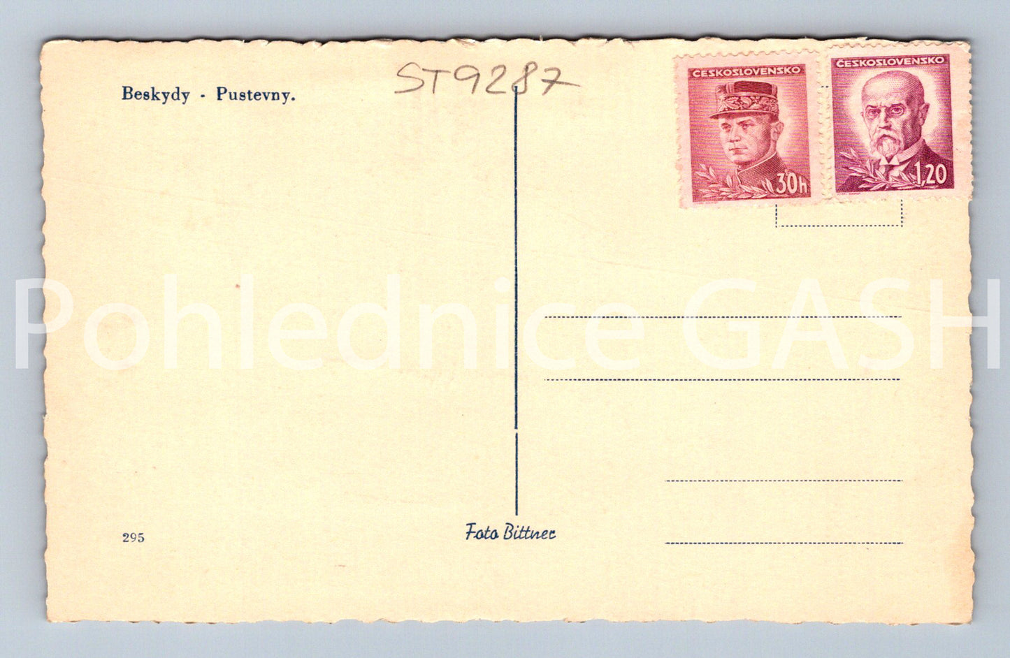 Postcard BESKYDY (ST9287)