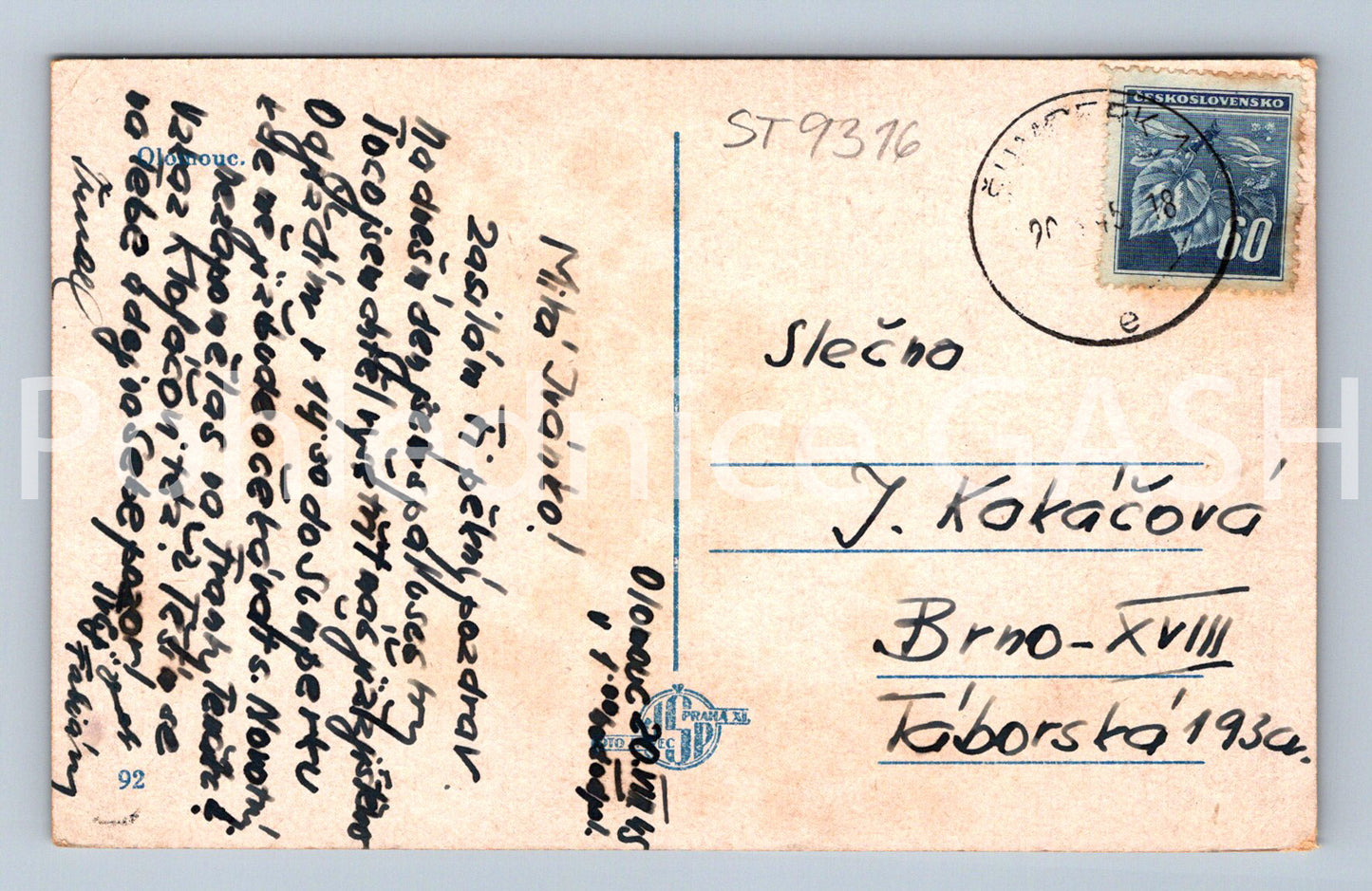 Pohlednice OLOMOUC (ST9316)