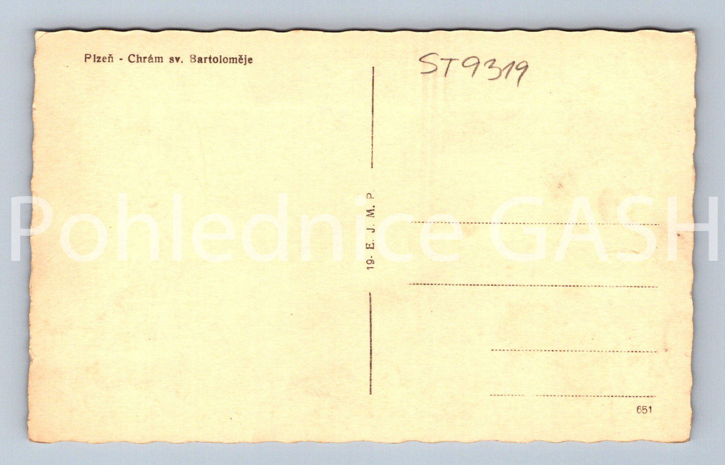 Pohlednice PLZEŇ (ST9319)