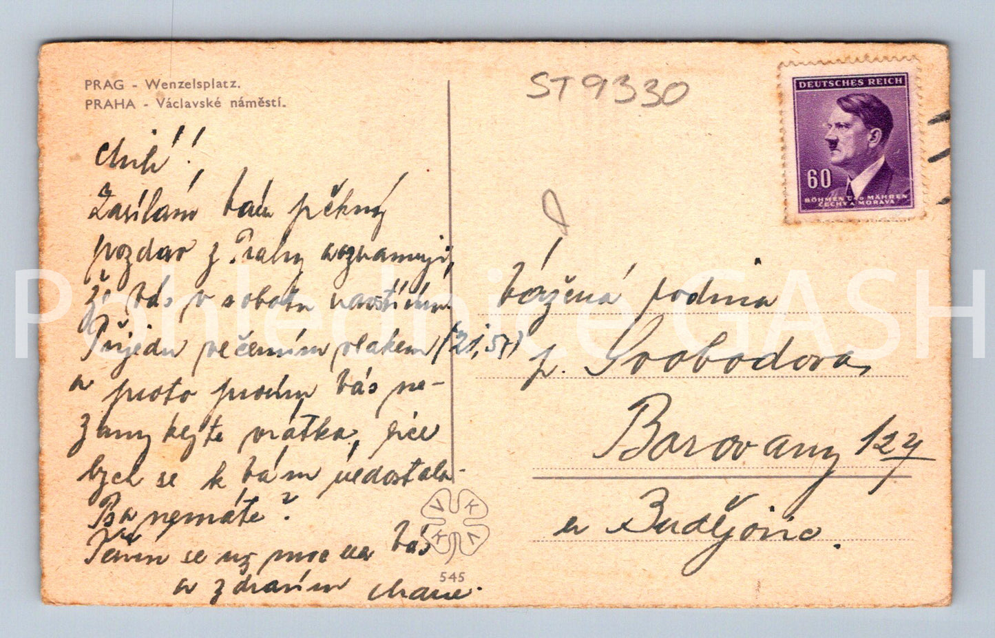 Pohlednice PRAHA (ST9330)