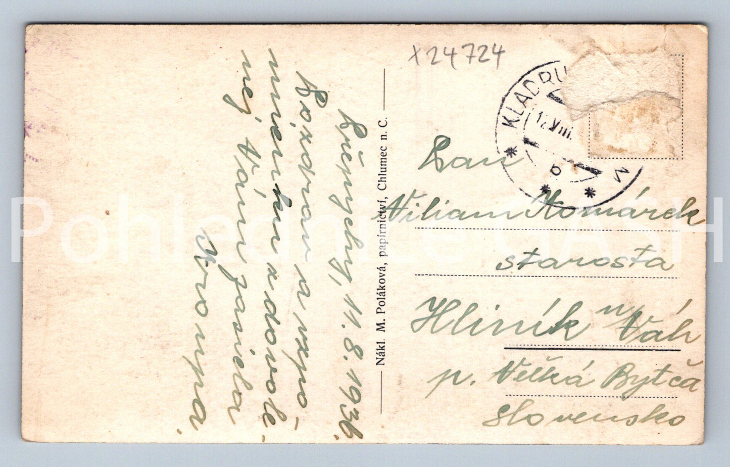 Pohlednice CHLUMEC N/C (X24724)