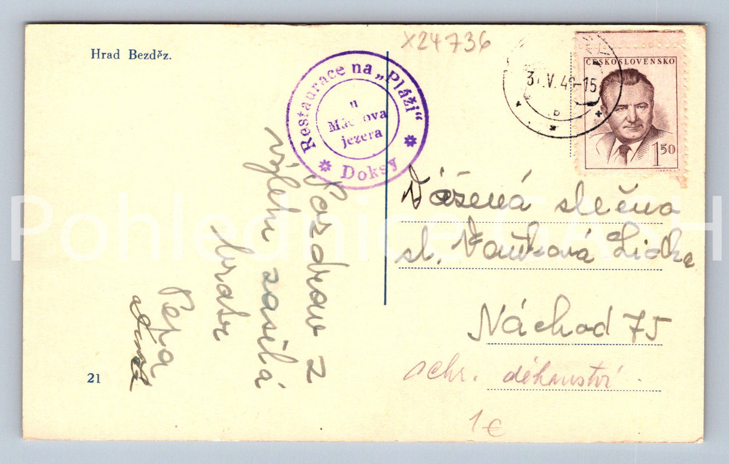 Pohlednice HRAD BEZDĚZ (X24736)