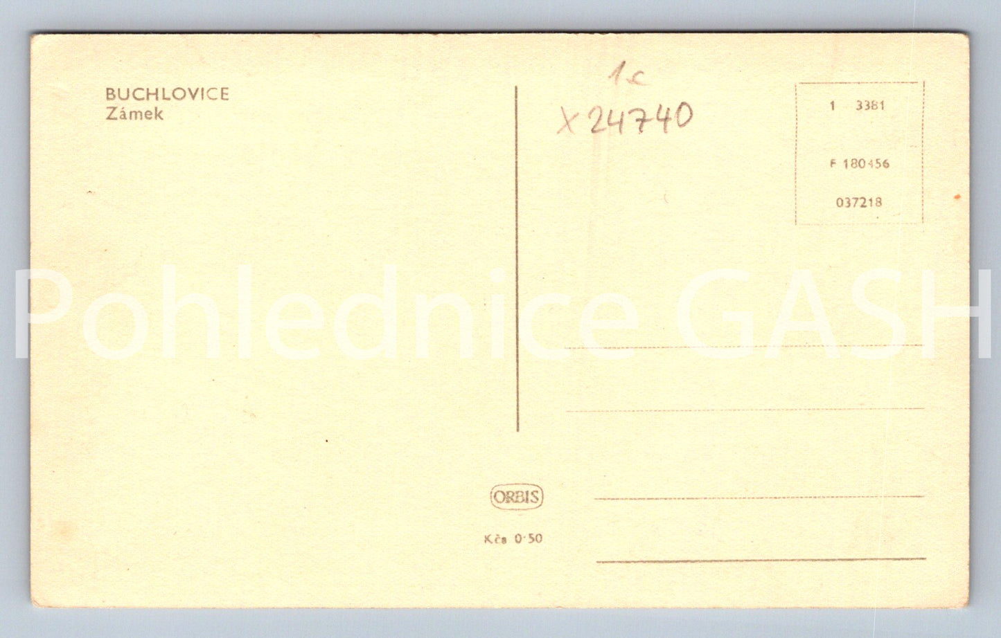 Pohlednice BUCHLOVICE - ZÁMEK (X24740)