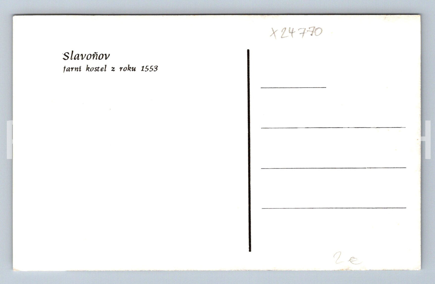 Postcard SLAVONOV (X24770)