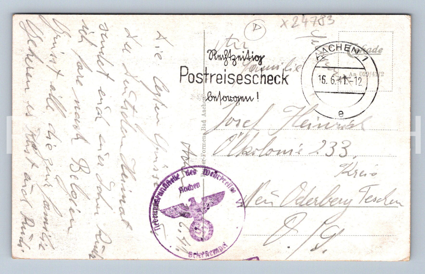 Postcard BAD AACHEN (X24783)