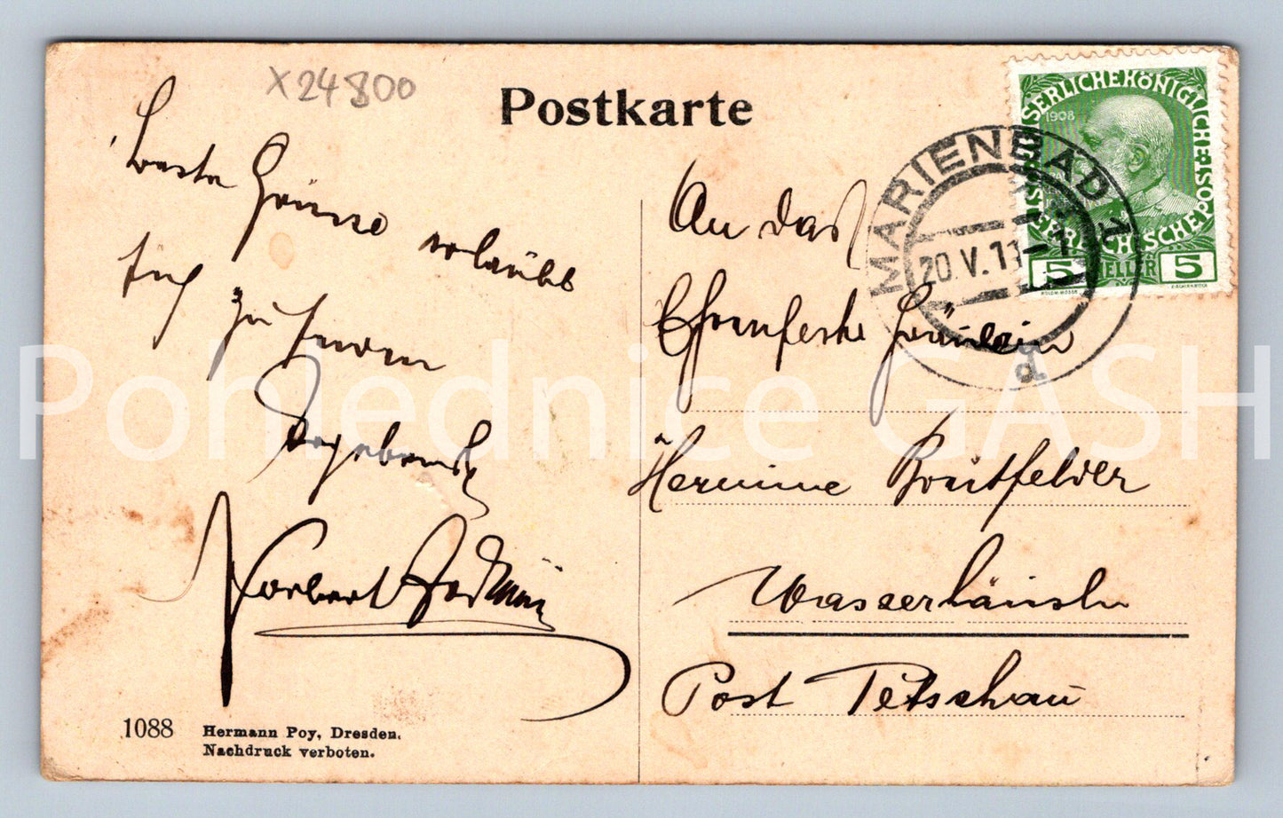 Pohlednice MARIÁNSKÉ LÁZNĚ (X24800)