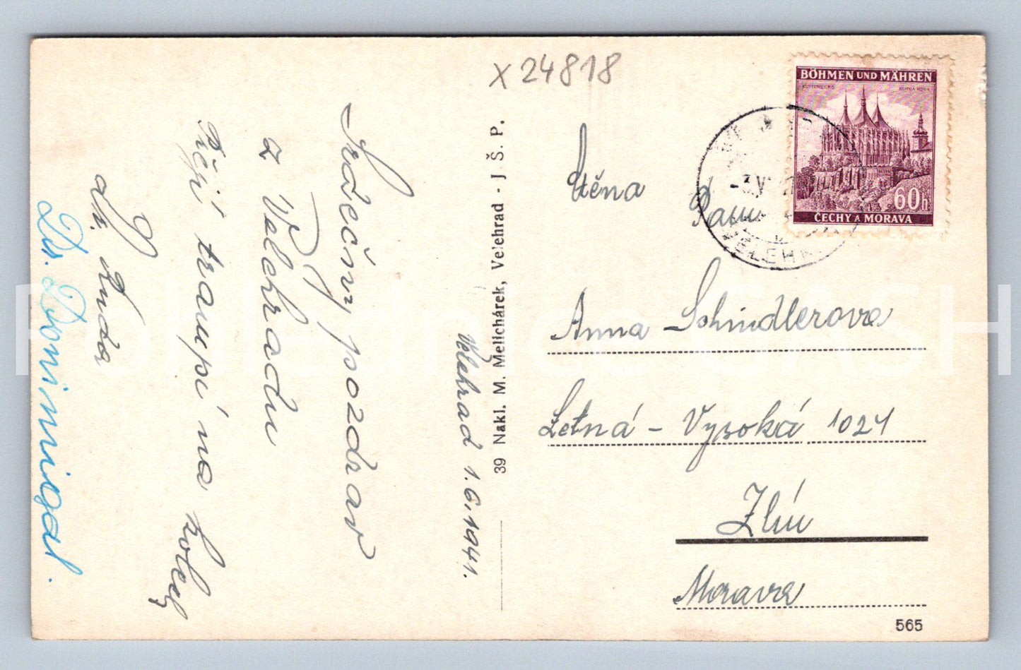 Postcard VELEHRAD (X24818)