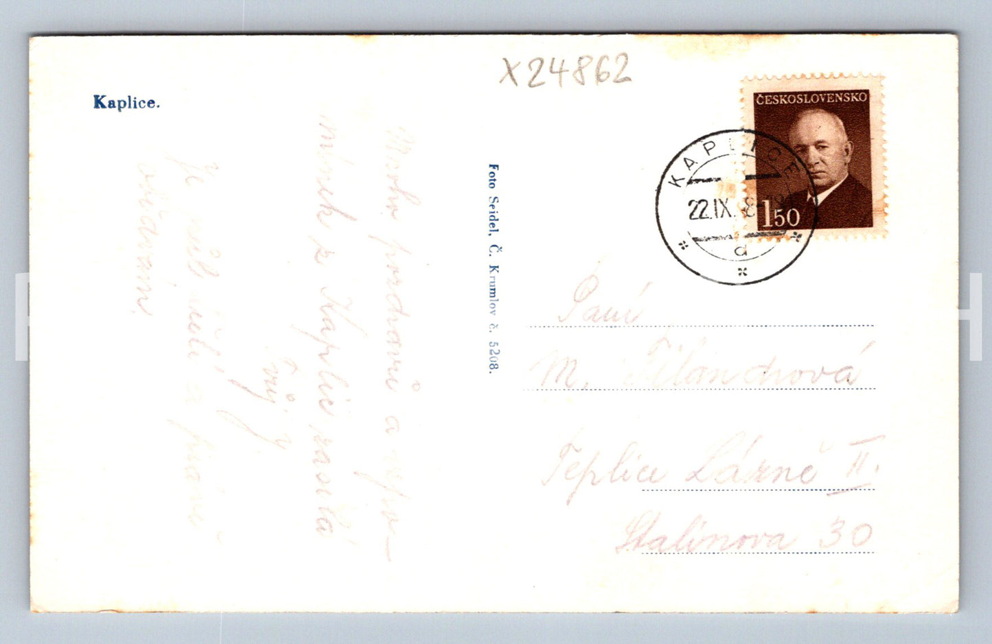 Pohlednice KAPLICE (X24862)