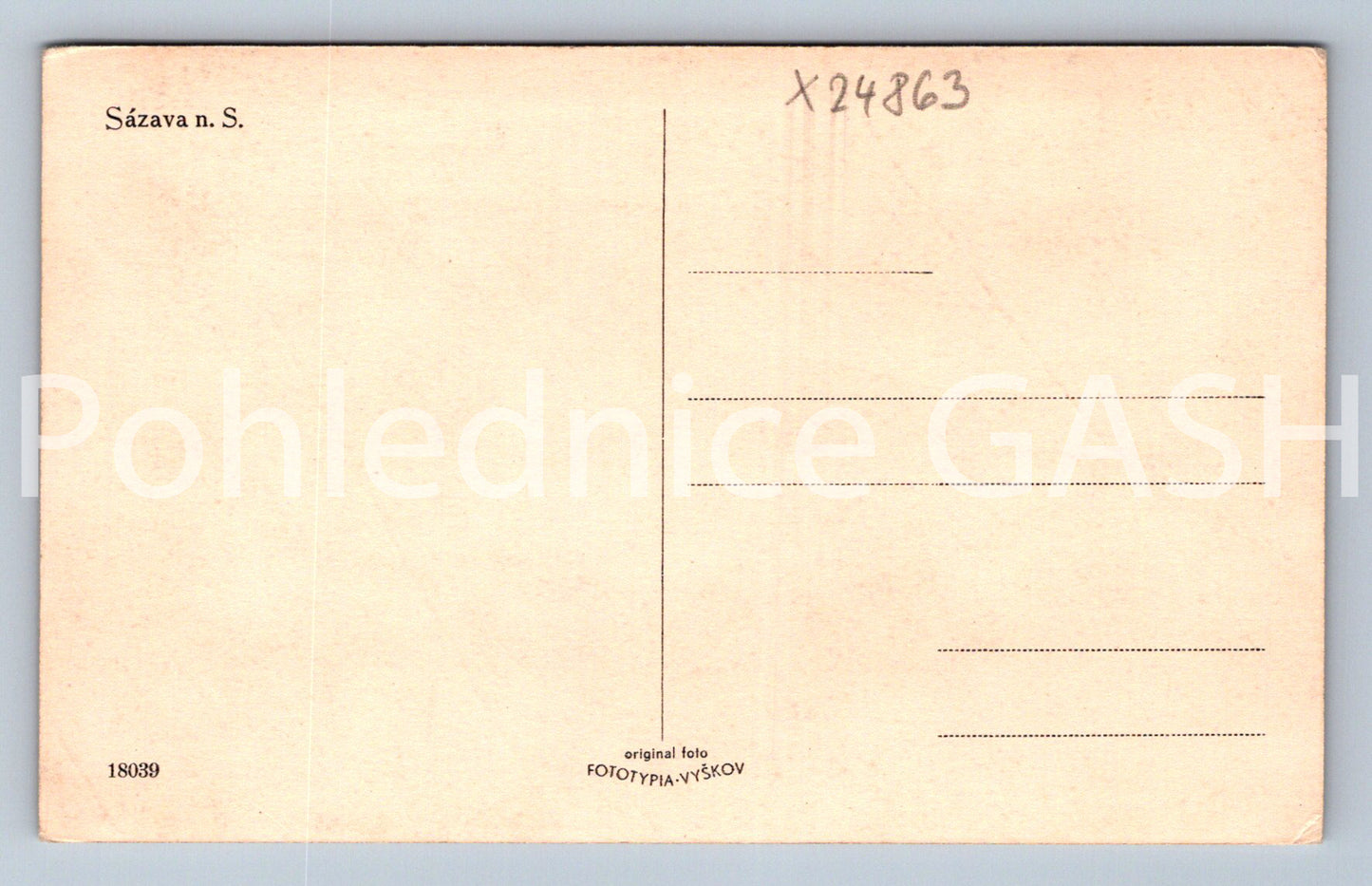 Pohlednice SÁZAVA N. S. (X24863)