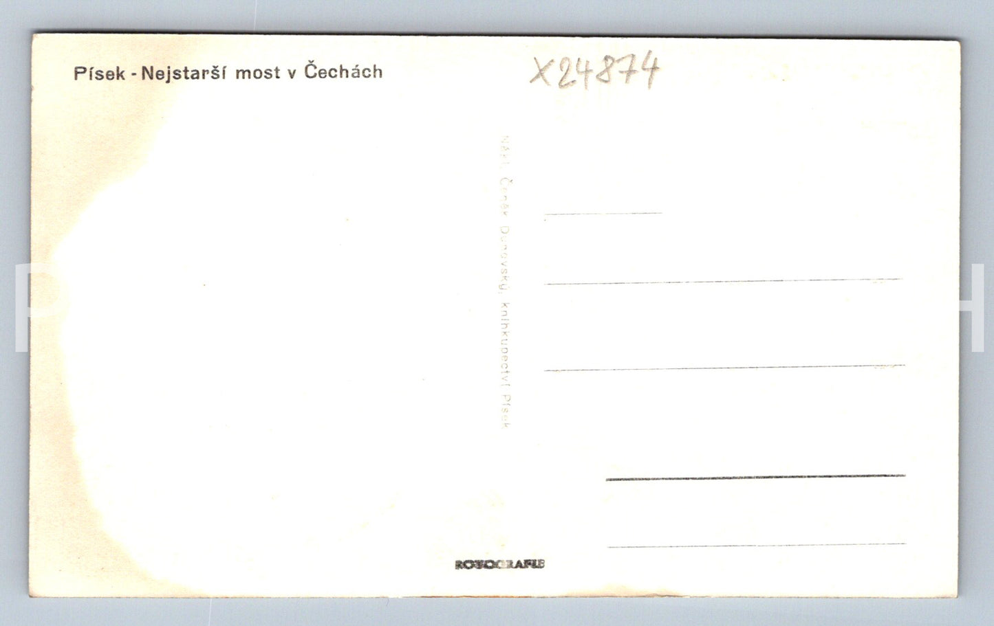 Pohlednice PÍSEK (X24874)