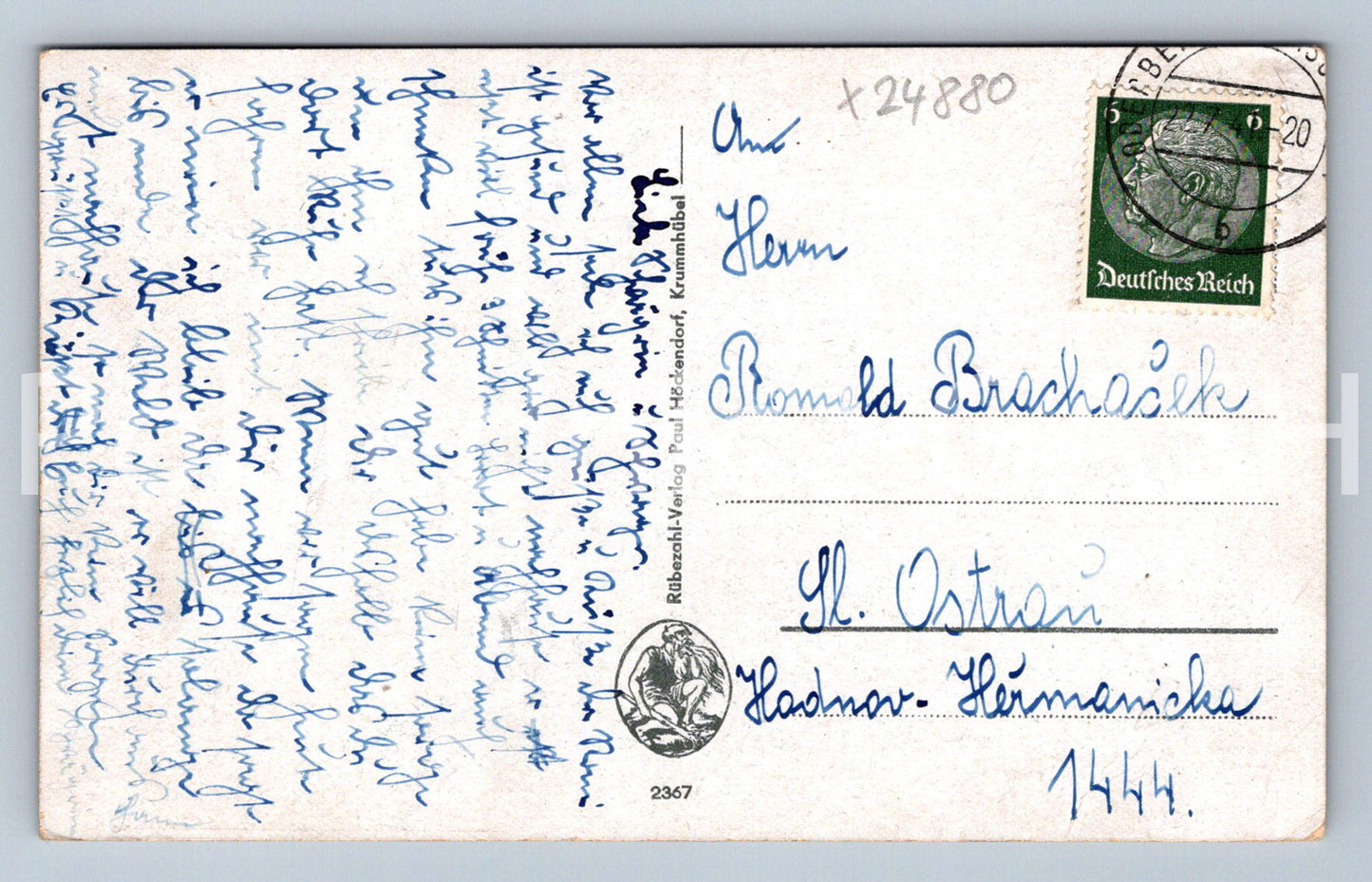 Pohlednice TALSPERRE BAUDE - KOLÁŽ (X24880)