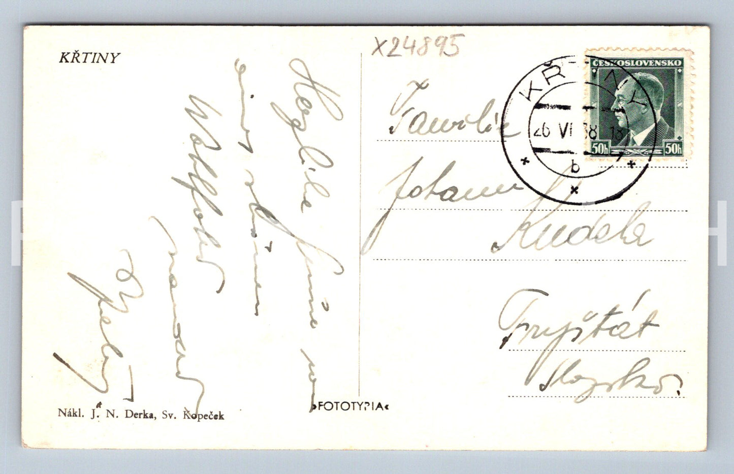 Pohlednice KŘIŠTINY (X24895)