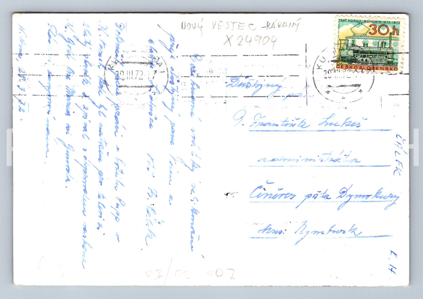 Pohlednice NOVÝ VESTEC (X24904)