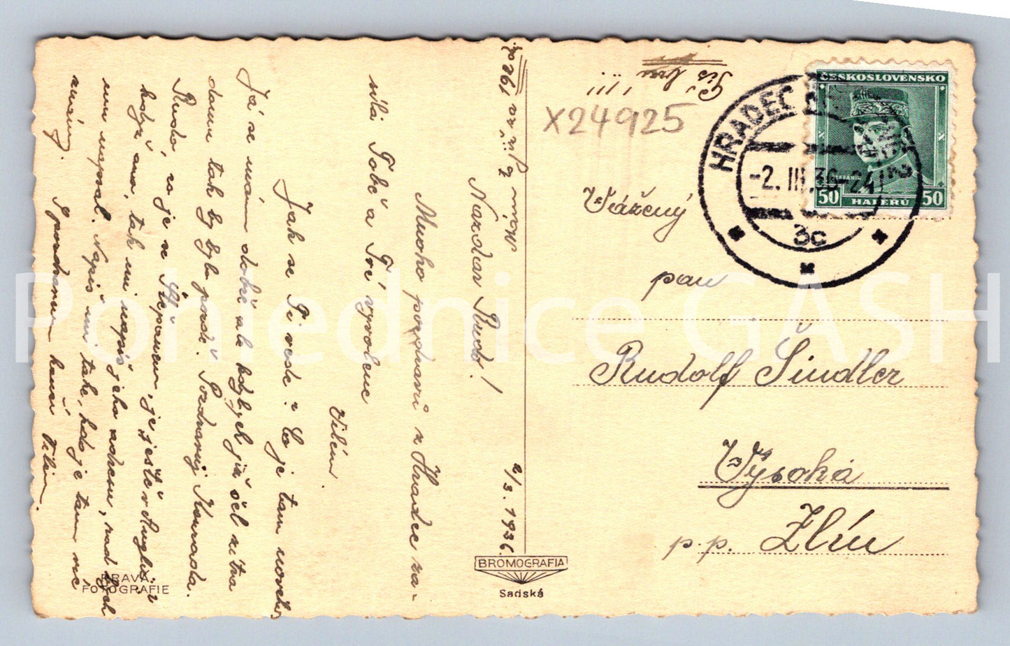 Postcard HRADEC KRÁLOVÉ (X24925)