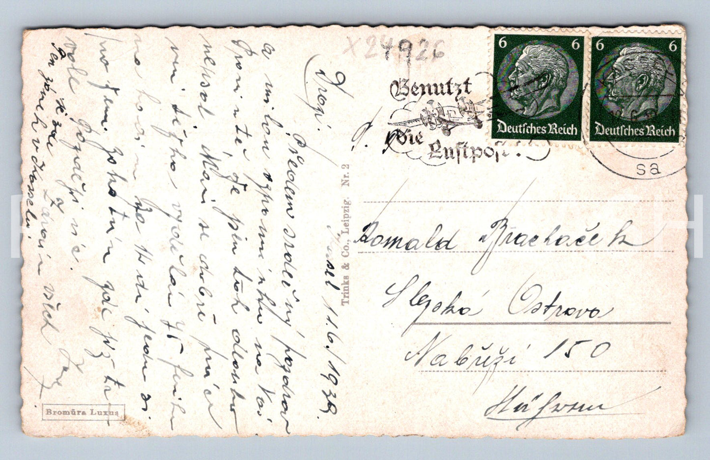Postcard LESAMITANSICHT VON WILHELMSHÖHE (X24926)