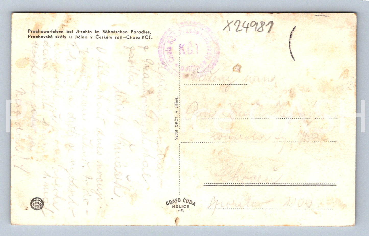 Pohlednice ČESKÝ RÁJ (X24981)