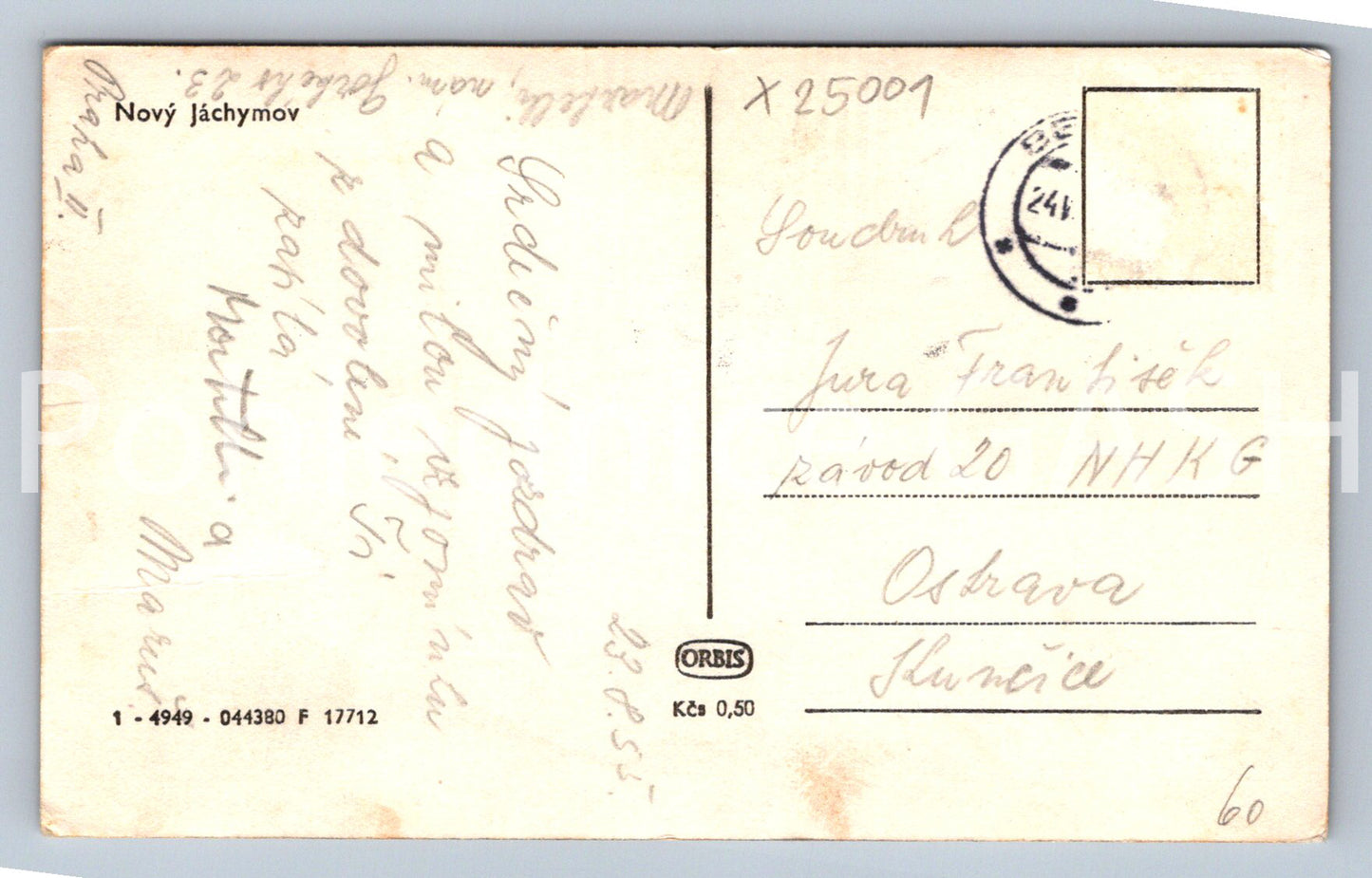 Pohlednice NOVÝ JÁCHYMOV (X25001)