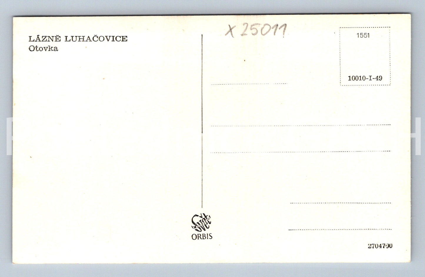 Pohlednice LÁZNĚ LUHAČOVICE (X25011)