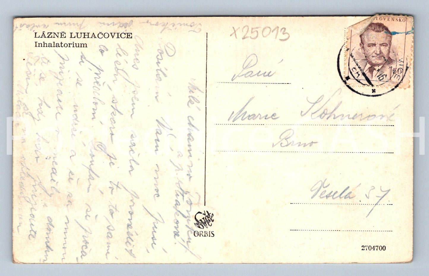 Pohlednice LÁZNĚ LUHAČOVICE (X25013)