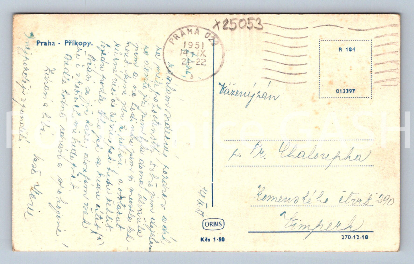 Pohlednice PRAHA (X25053)