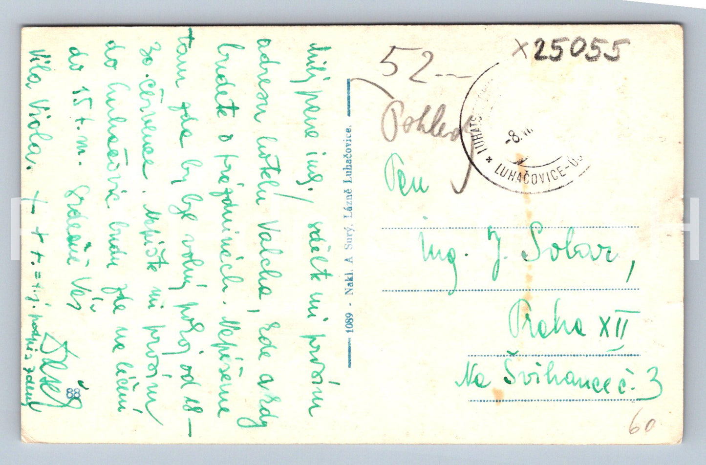 Pohlednice LÁZNĚ LUHAČOVICE (X25055)