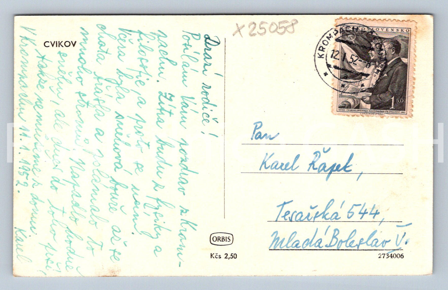 Pohlednice CVIKOV (X25058)