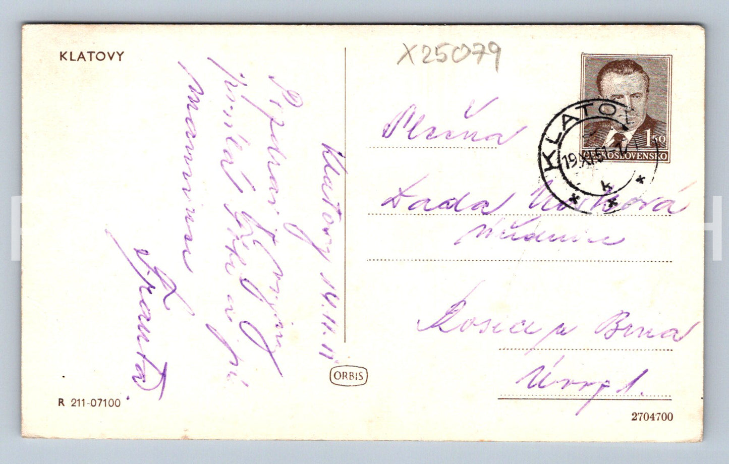 Pohlednice KLATOVY (X25079)