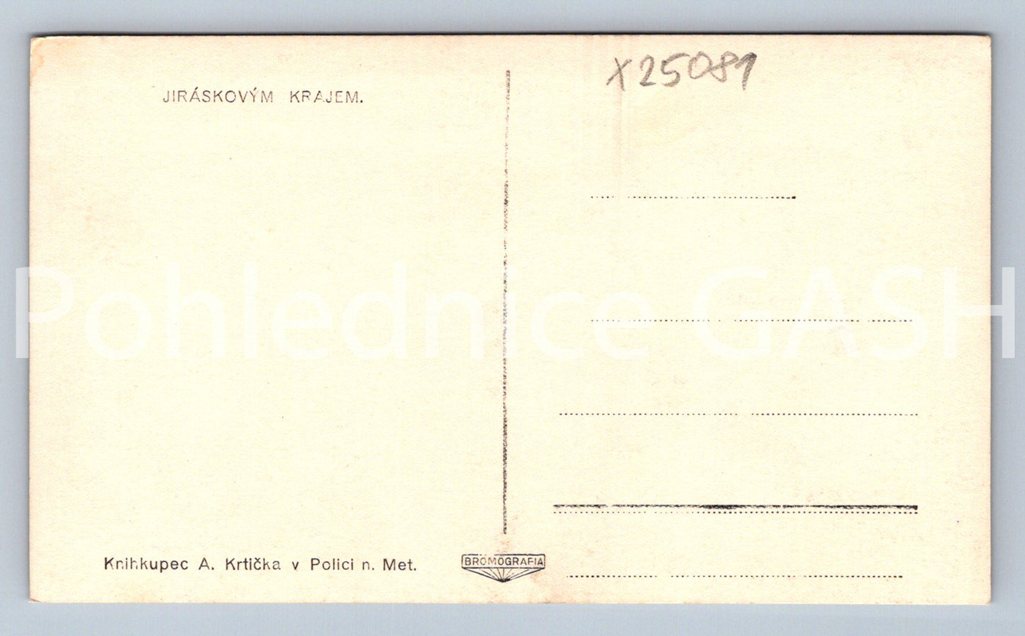 Pohlednice JIRÁSKOVÝ KRAJ (X25081)