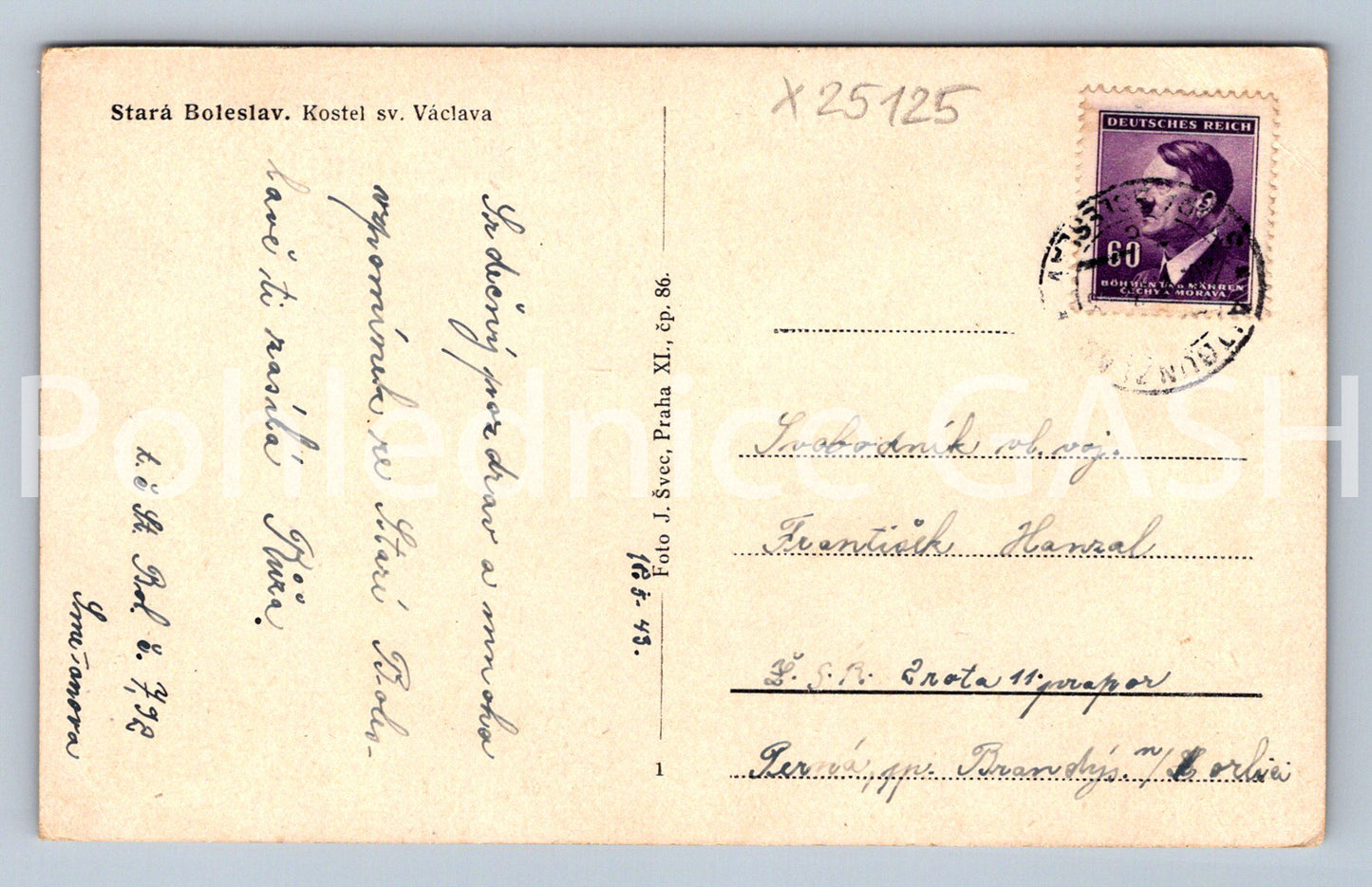 Pohlednice STARÁ BOLESLAV (X25125)