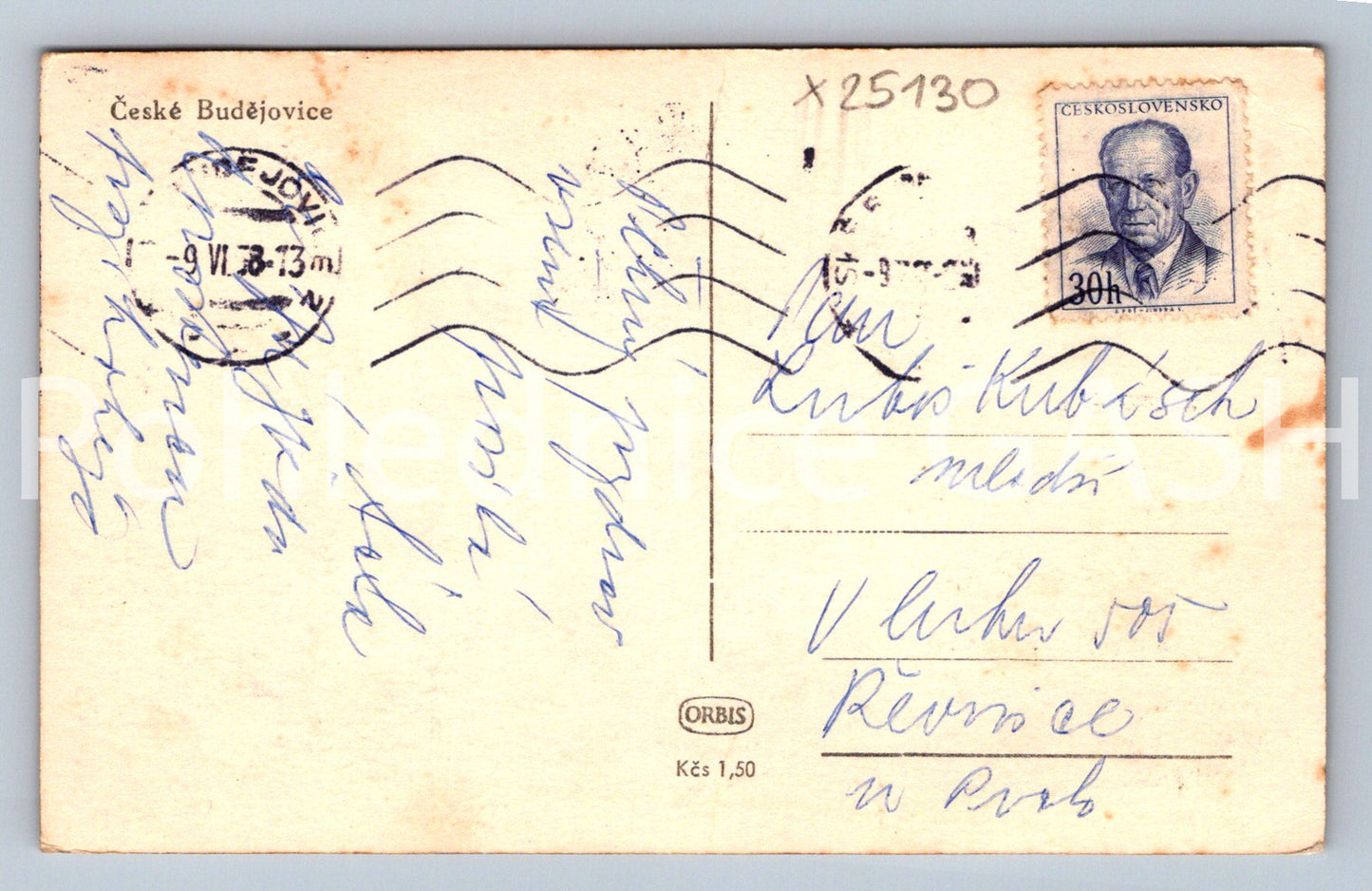 Pohlednice ČESKÉ BUDĚJOVICE (X25130)