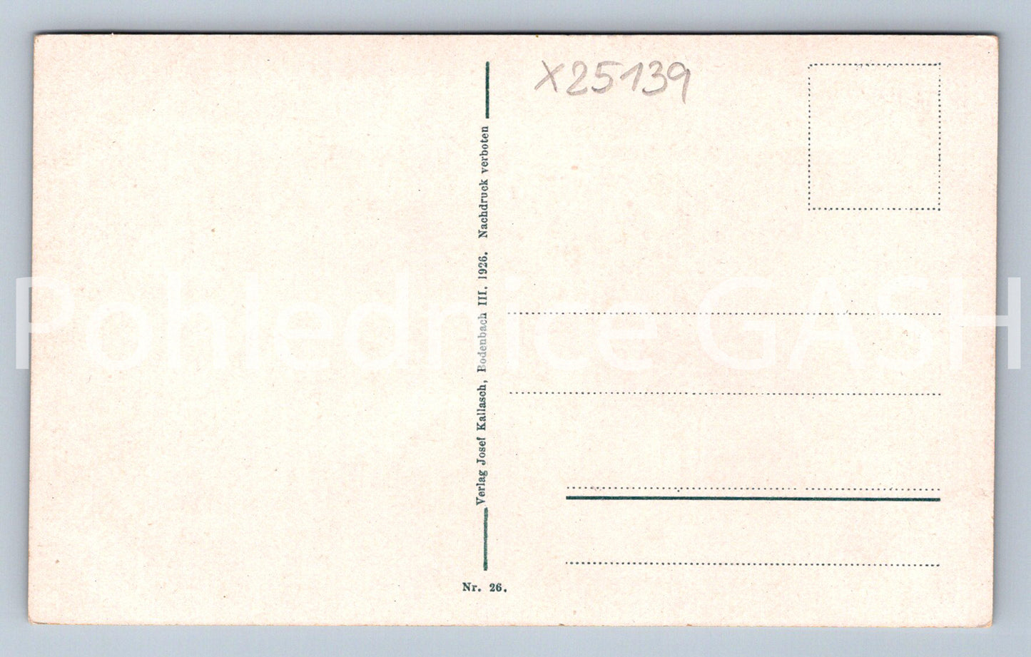 Pohlednice SCHWIZ (X25139)