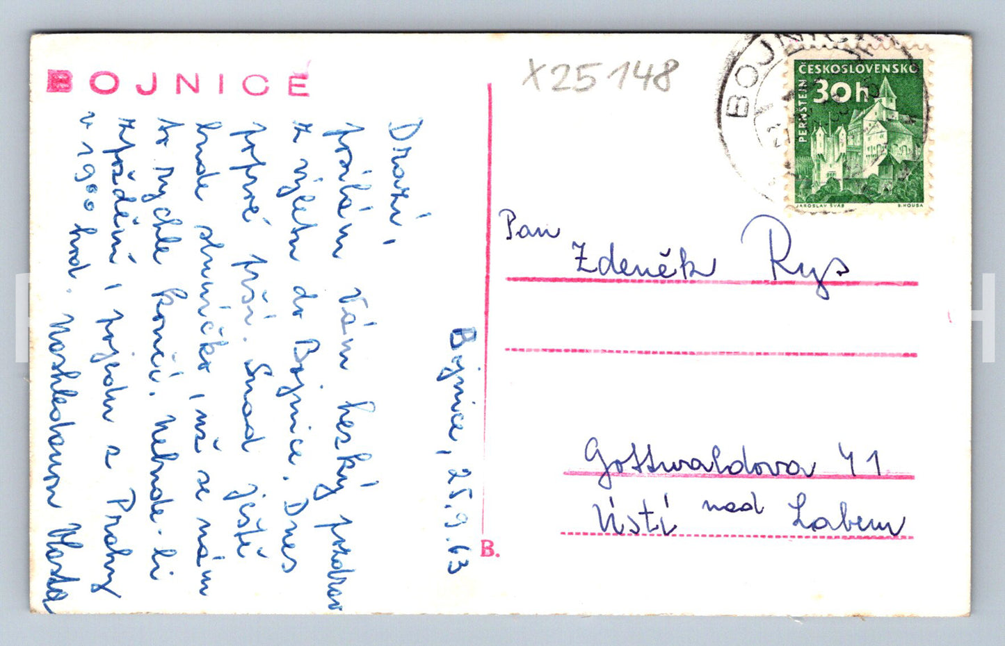 Pohlednice BOJNICE (X25148)