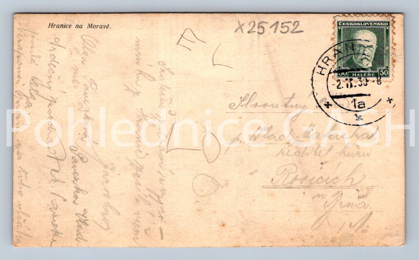 Pohlednice HRANICE NA MORAVĚ (X25152)