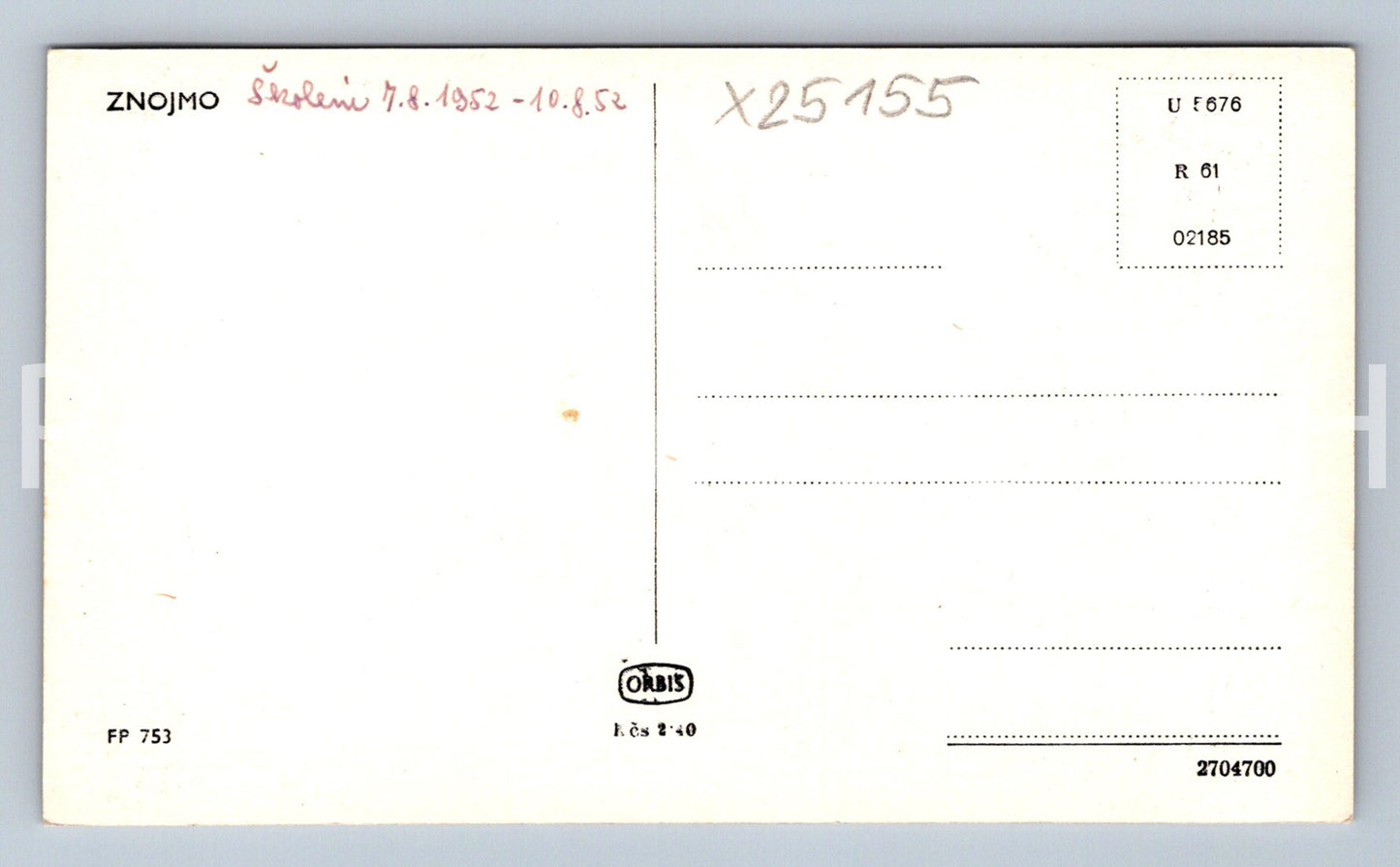 Pohlednice ZNOJMO (X25155)