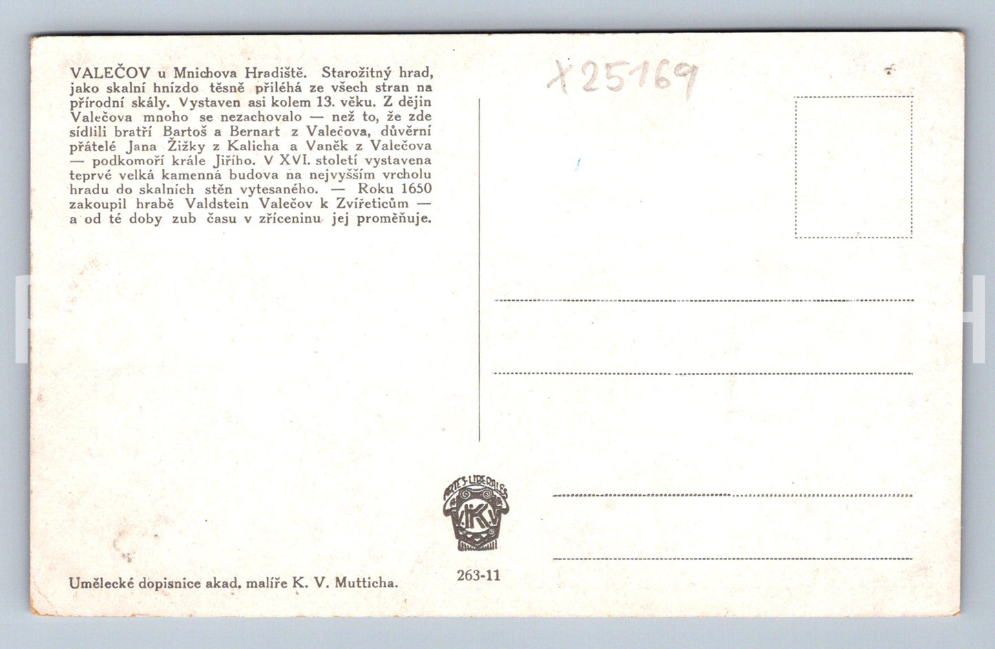 Pohlednice VALEČOV (X25169)