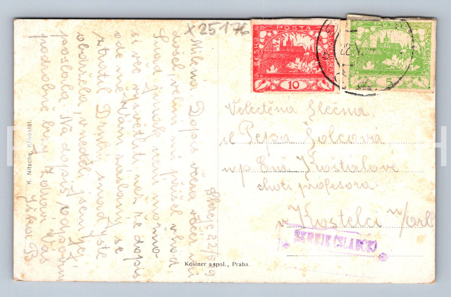 Pohlednice KŘIVOKLÁT (X25176)