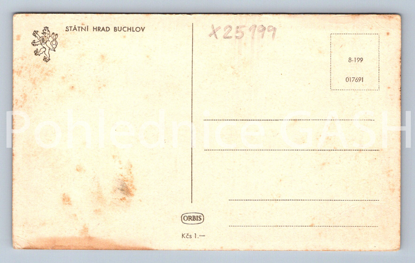 Pohlednice STÁTNÍ HRAD BUCHLOV (X25199)