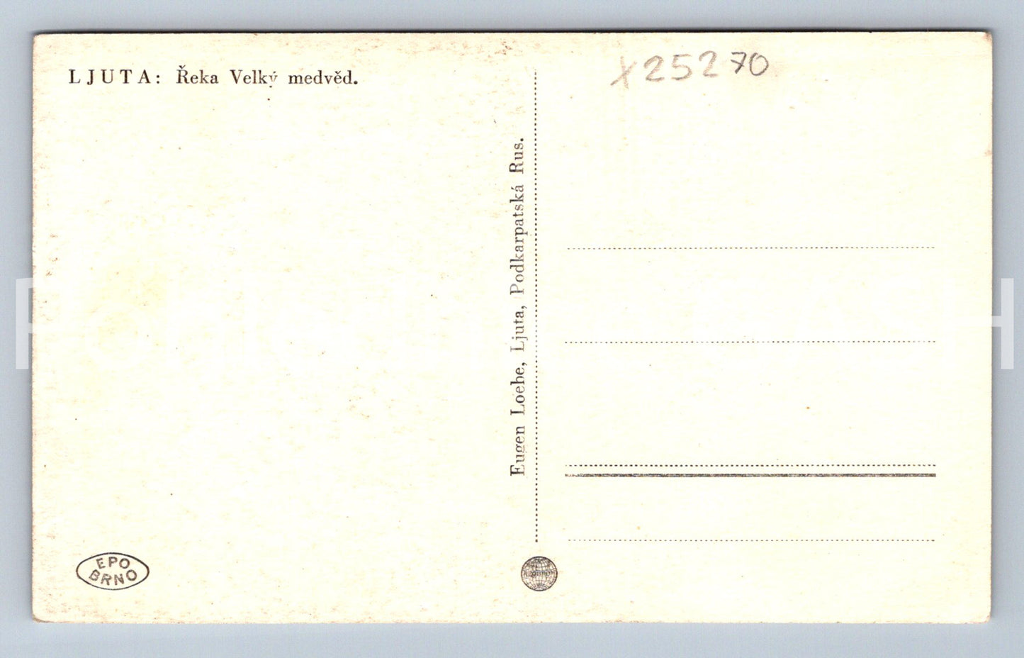 Pohlednice LJUTA (X25270)