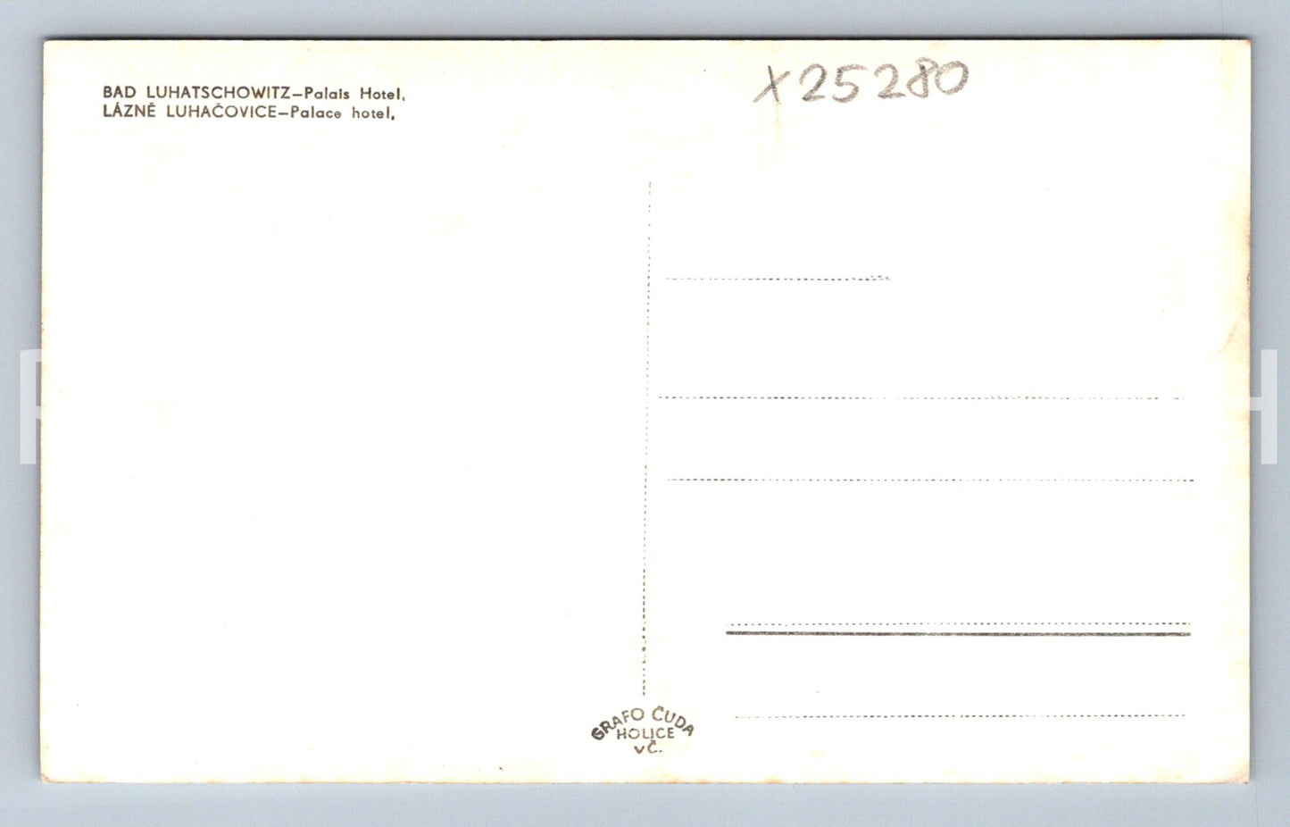 Pohlednice LÁZNĚ LUHAČOVICE (X25280)