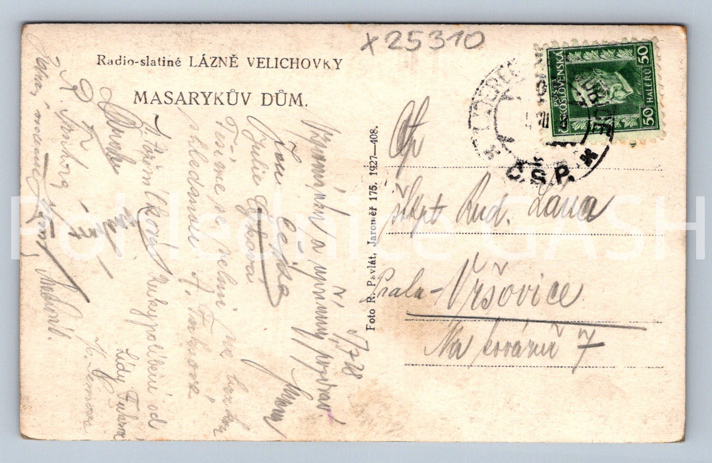 Pohlednice LÁZNĚ VELICHOVKY (X25310)