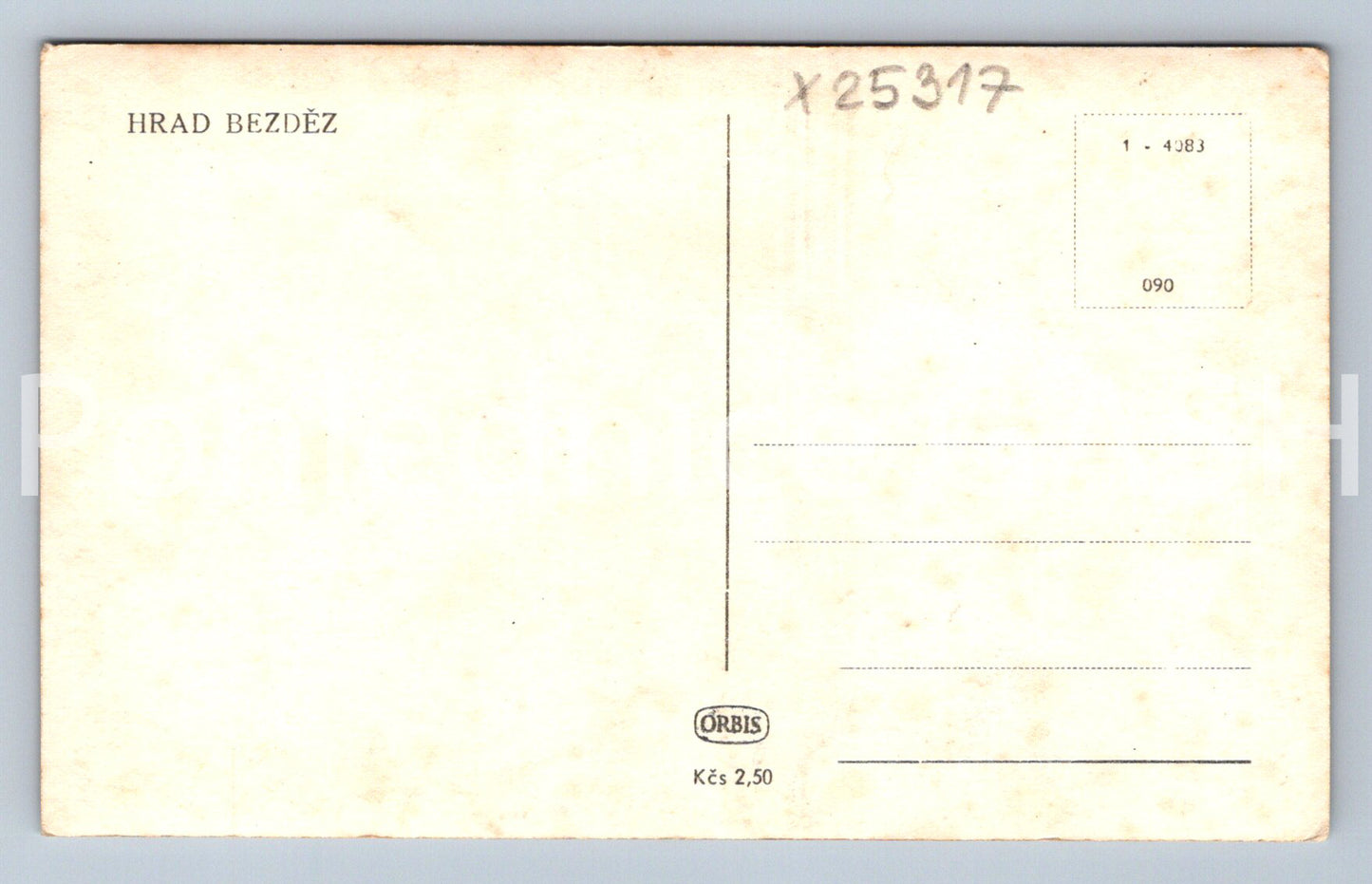 Pohlednice HRAD BEZDĚZ (X25317)