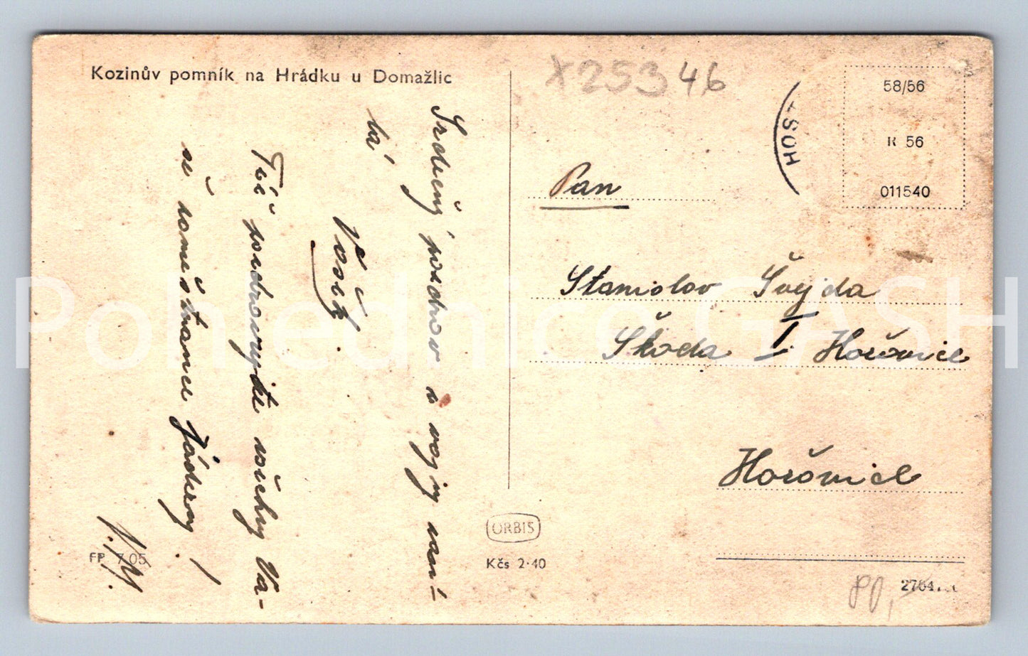 Pohlednice DOMAŽLICE (X25346)