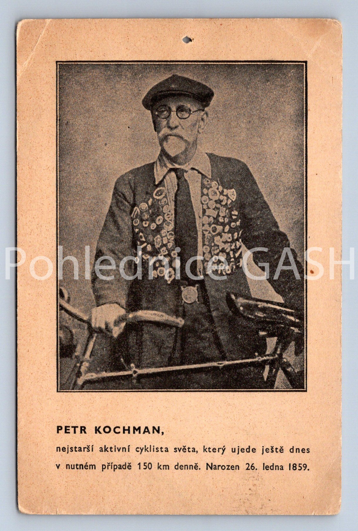 Pohlednice PETR KOCHMAN ciklista (X25374)