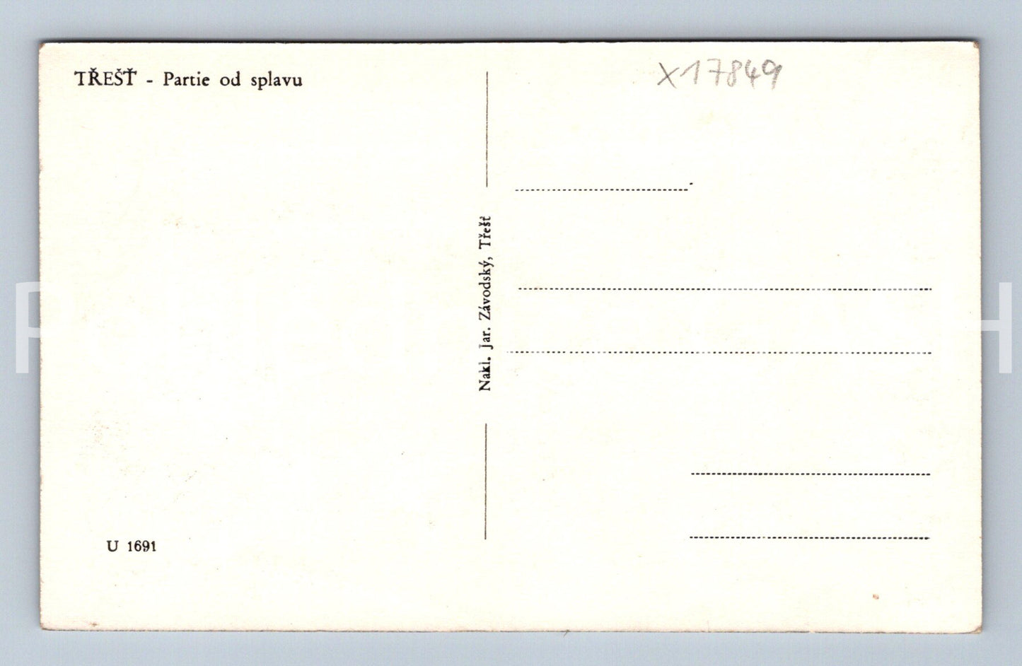 Pohlednice TŘEŠŤ - PARTIE ZE SPLAVU (x17849)