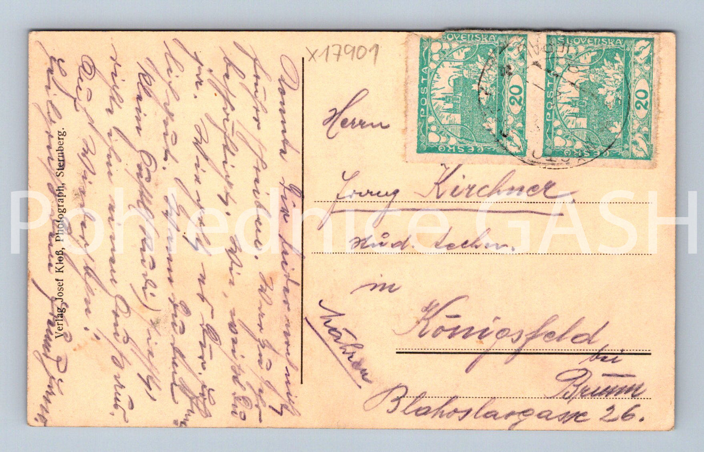 Pohlednice STADT. LIEBAU, N. - MÄHREN (x17901)